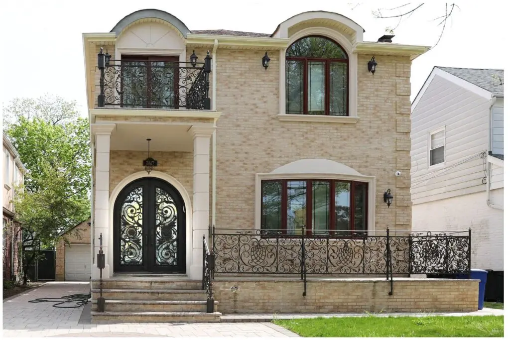 Nova Royal Series Wrought Iron Custom Exterior Door Style 009