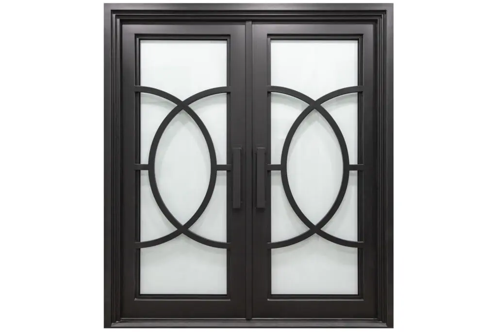 Nova Royal Series Wrought Iron Custom Exterior Door Style 053