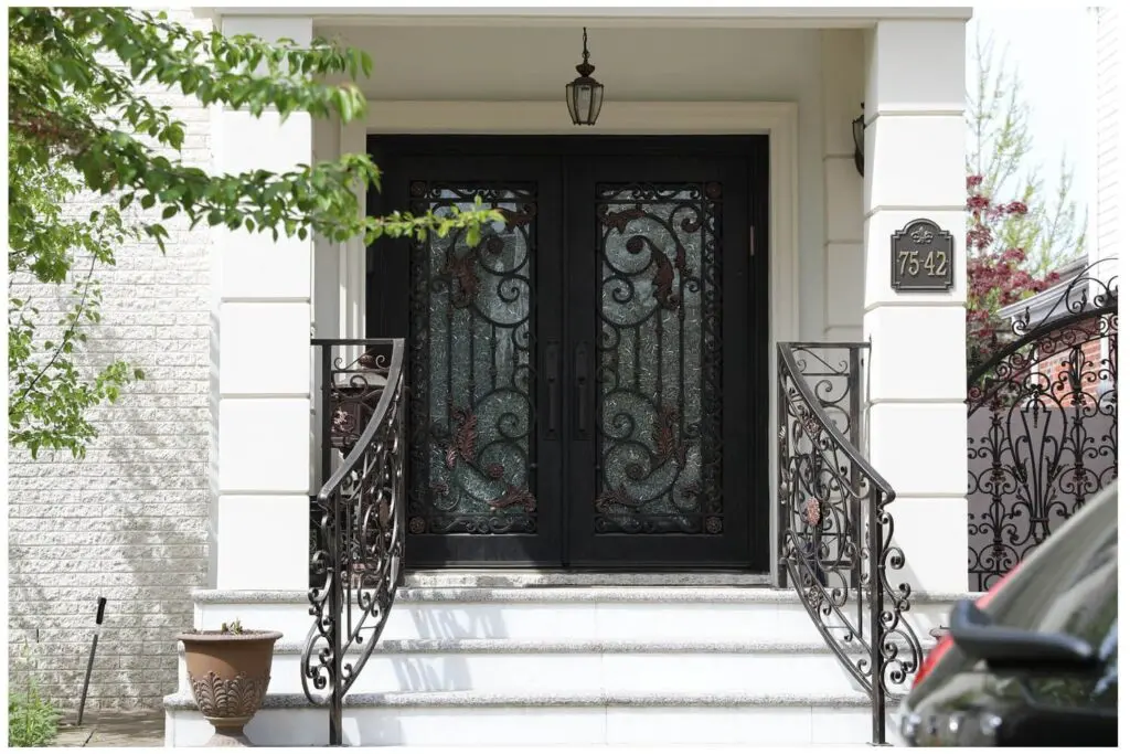 Nova Royal Series Wrought Iron Custom Exterior Door Style 006