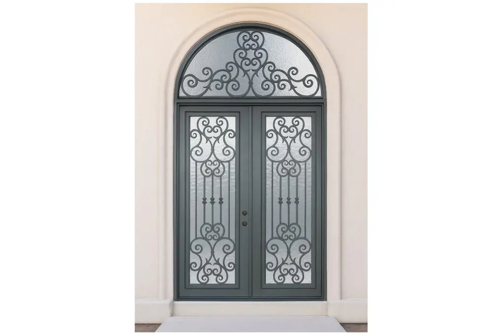 Nova Royal Series Wrought Iron Custom Exterior Door Style 280