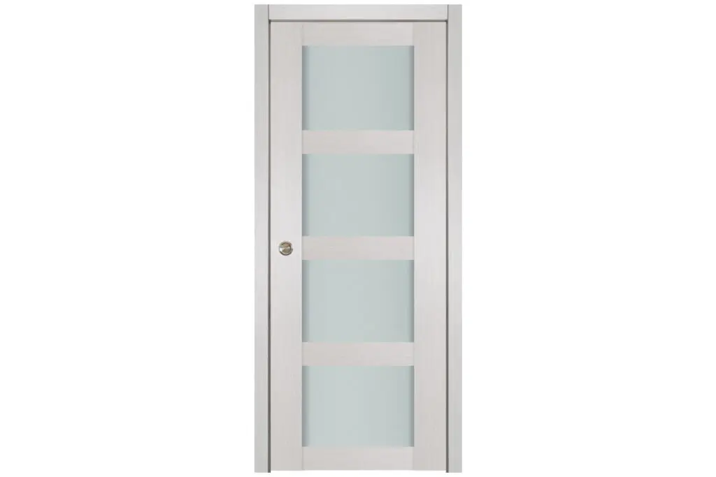 Nova 4 Lite White Wenge Wood Laminated Modern Interior Door - Single Pocket