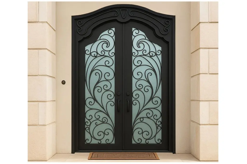 Nova Royal Series Wrought Iron Custom Exterior Door Style 212