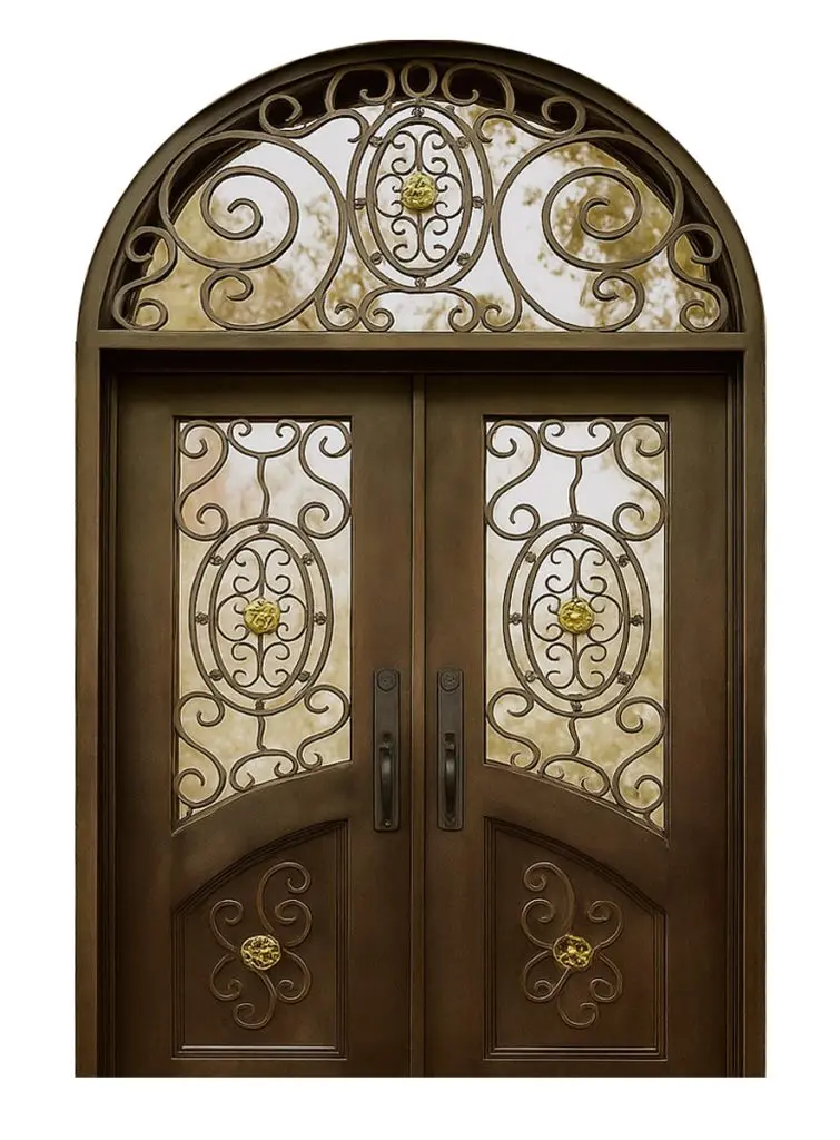 Nova Royal Series Wrought Iron Custom Exterior Door Style 223