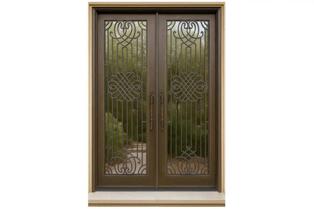Nova Royal Series Wrought Iron Custom Exterior Door Style 310