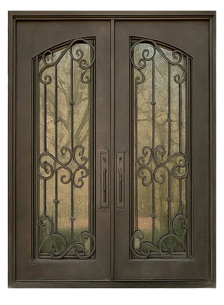 Nova Royal Series Wrought Iron Custom Exterior Door Style 159