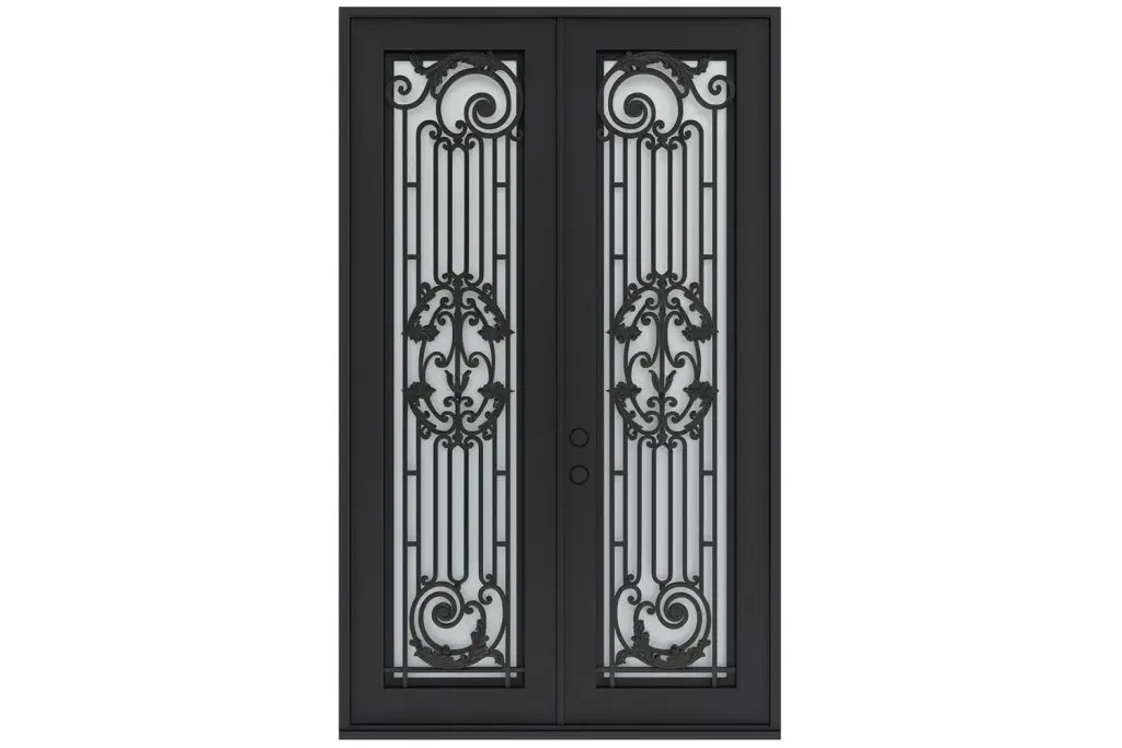 Nova Royal Series Wrought Iron Custom Exterior Door Style 228