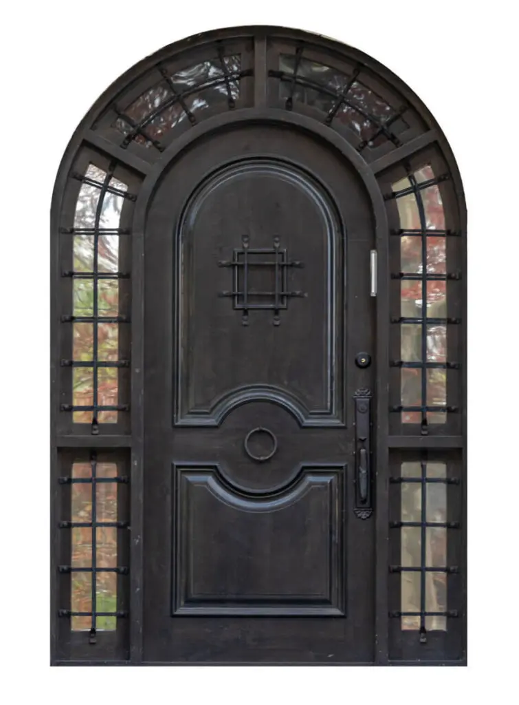 Nova Royal Series Wrought Iron Custom Exterior Door Style 021