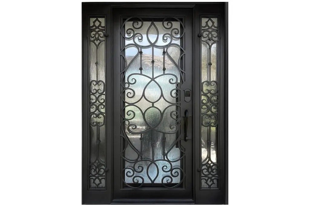 Nova Royal Series Wrought Iron Custom Exterior Door Style 255