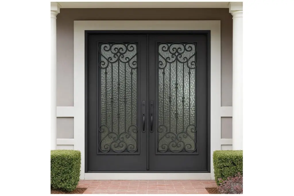 Nova Royal Series Wrought Iron Custom Exterior Door Style 133