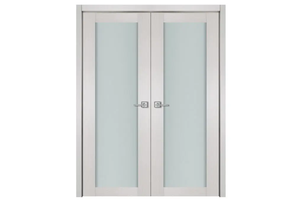 Nova 1 Lite White Wenge Wood Laminated Modern Interior Door - Double Door