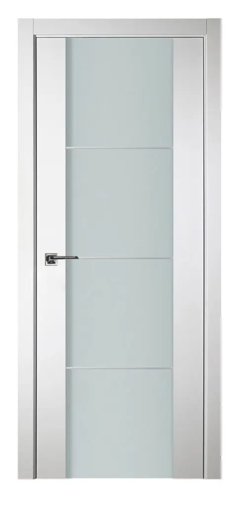 Nova Italia Vetro 3H Alaskan White Laminate Interior Door