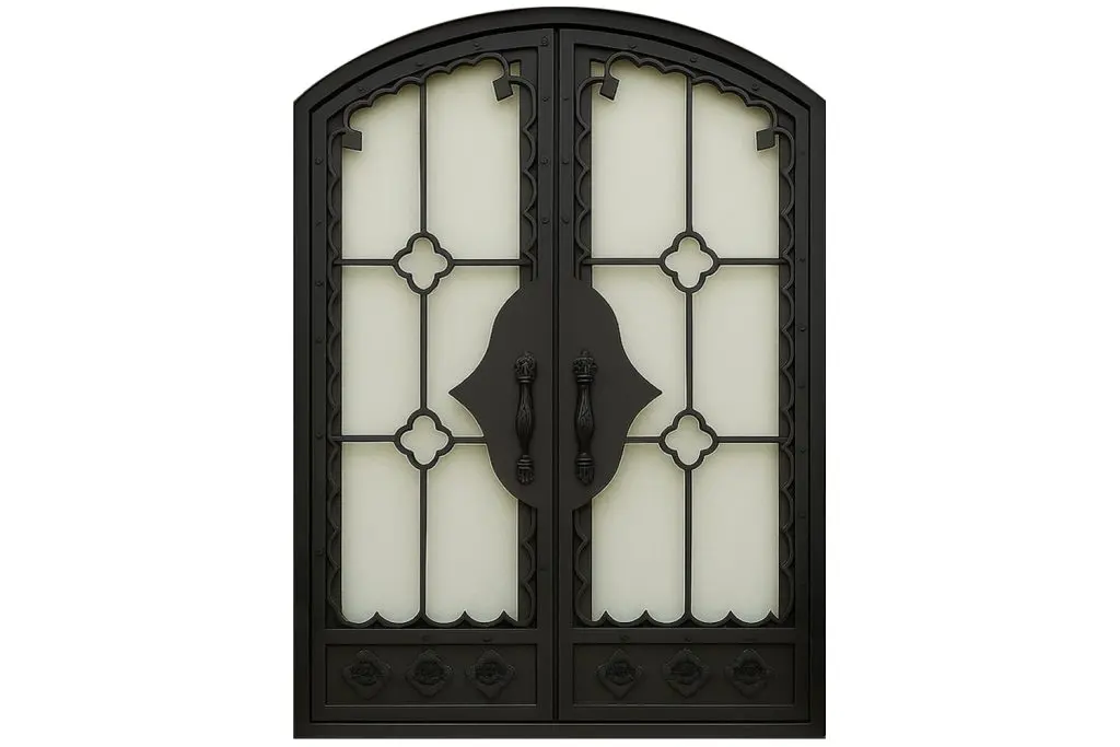 Nova Royal Series Wrought Iron Custom Exterior Door Style 208