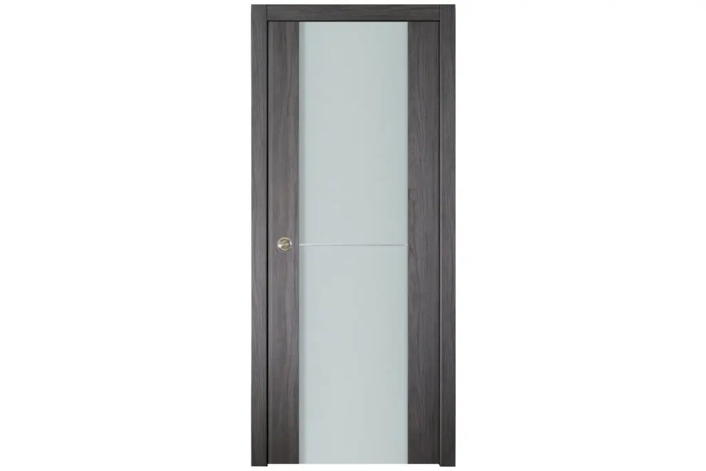 Nova Italia Vetro 1H Swiss Elm Laminate Interior Door - Single Pocket