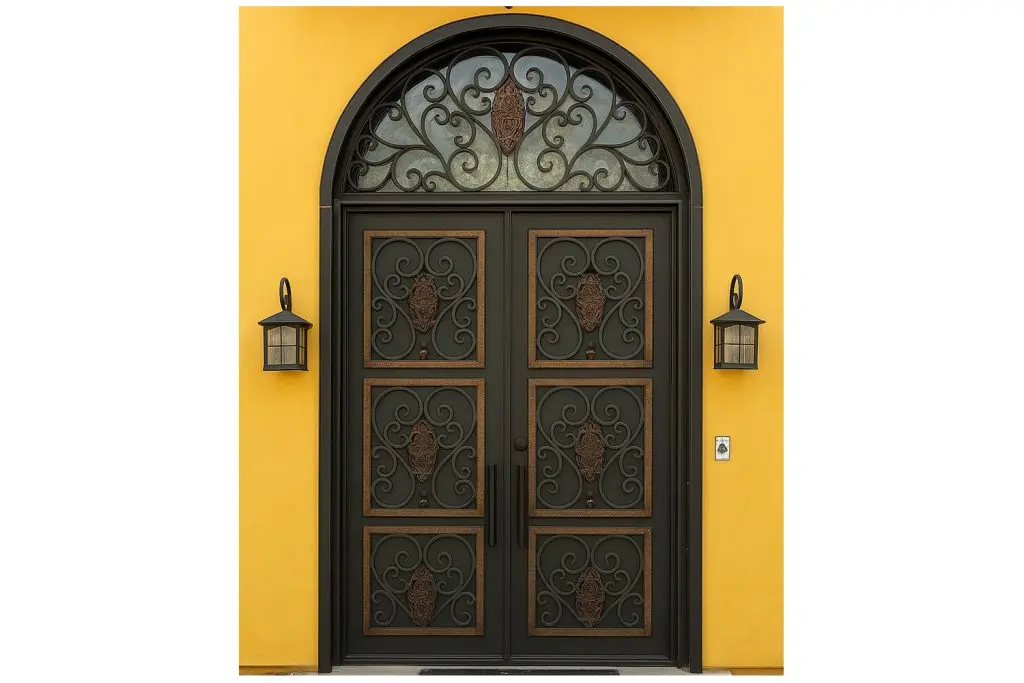 Nova Royal Series Wrought Iron Custom Exterior Door Style 160