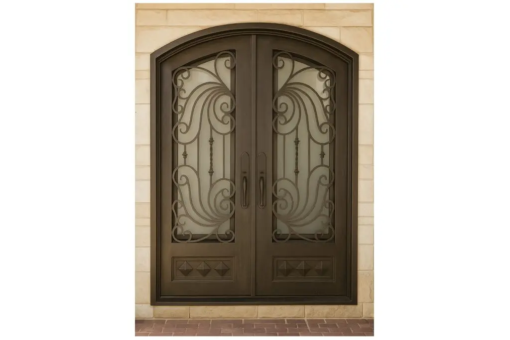 Nova Royal Series Wrought Iron Custom Exterior Door Style 316