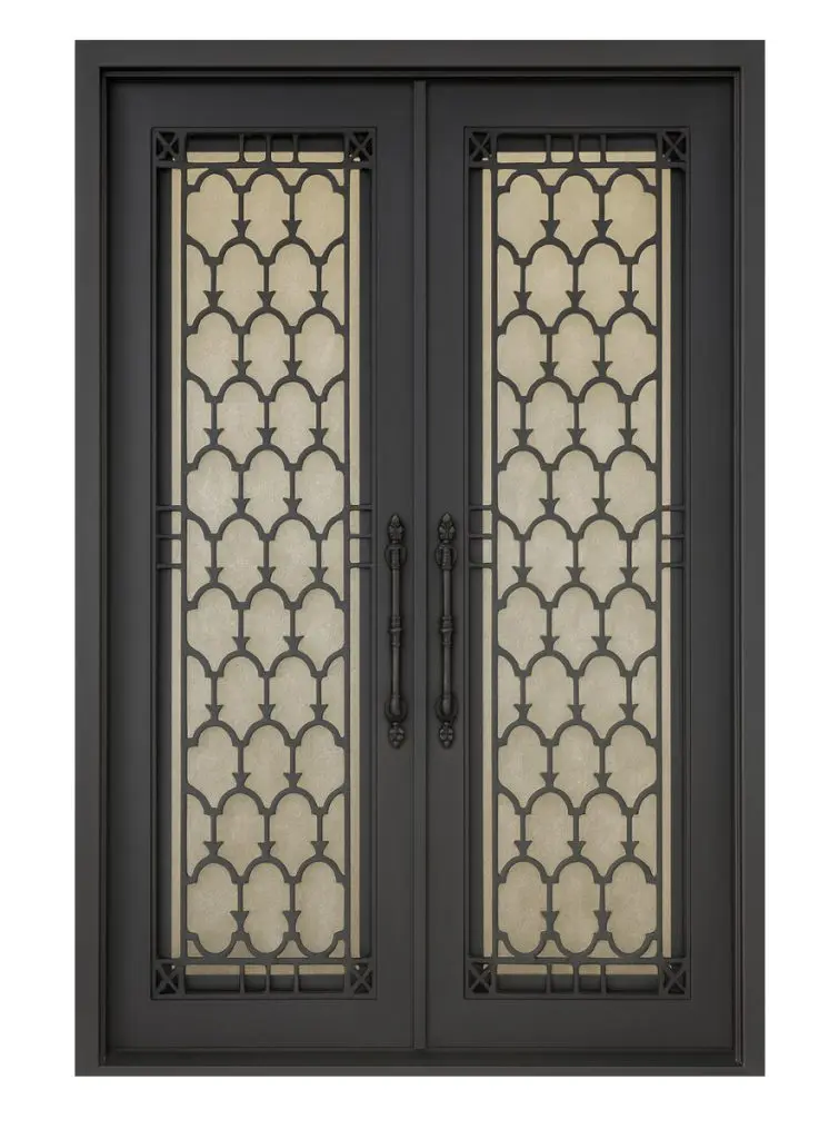 Nova Royal Series Wrought Iron Custom Exterior Door Style 098