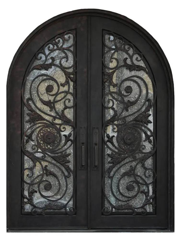 Nova Royal Series Wrought Iron Custom Exterior Door Style 009