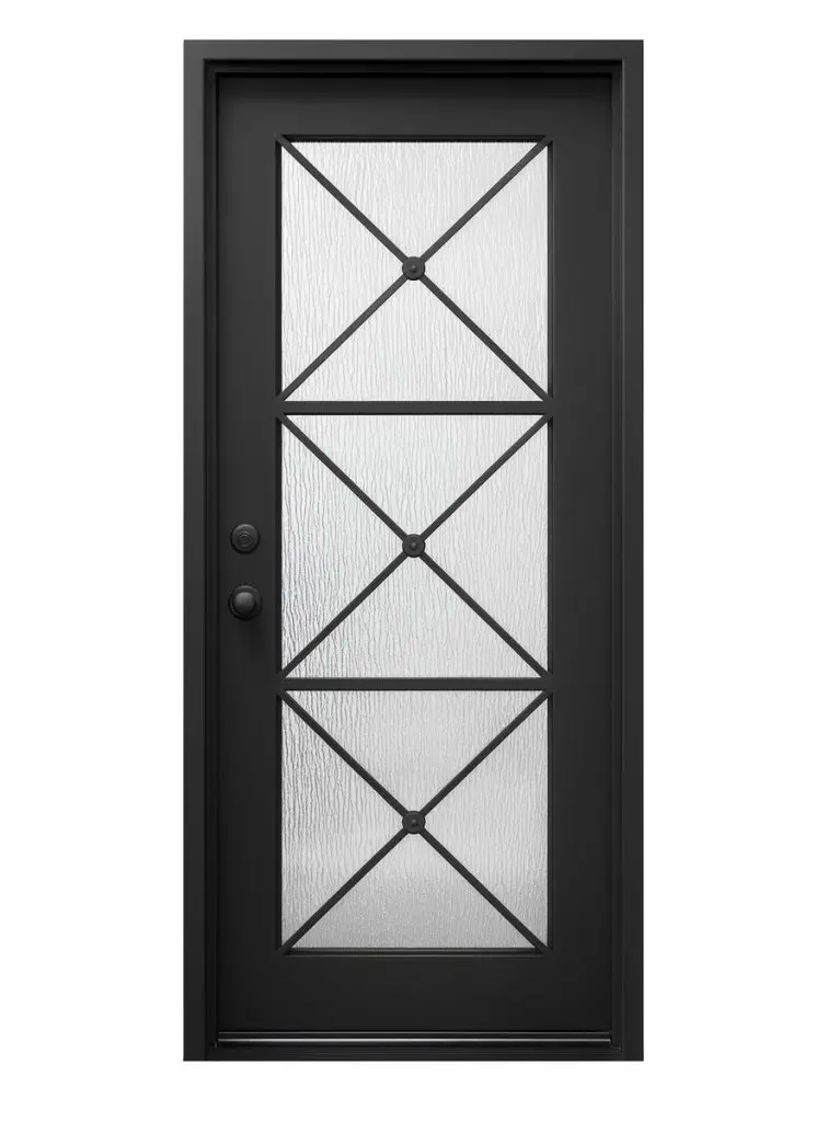 Nova Royal Series Wrought Iron Custom Exterior Door Style 079