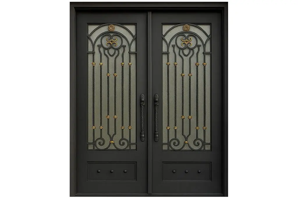 Nova Royal Series Wrought Iron Custom Exterior Door Style 178