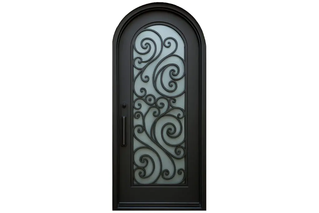 Nova Royal Series Wrought Iron Custom Exterior Door Style 089