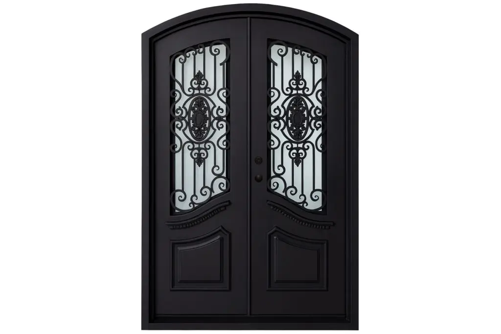 Nova Royal Series Wrought Iron Custom Exterior Door Style 071