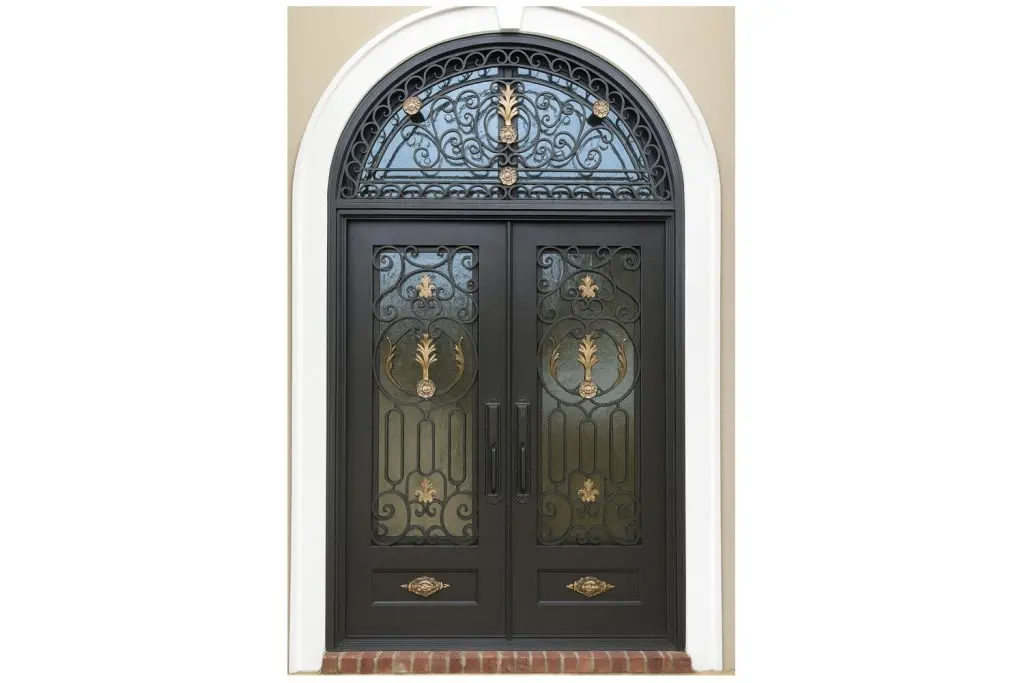 Nova Royal Series Wrought Iron Custom Exterior Door Style 313