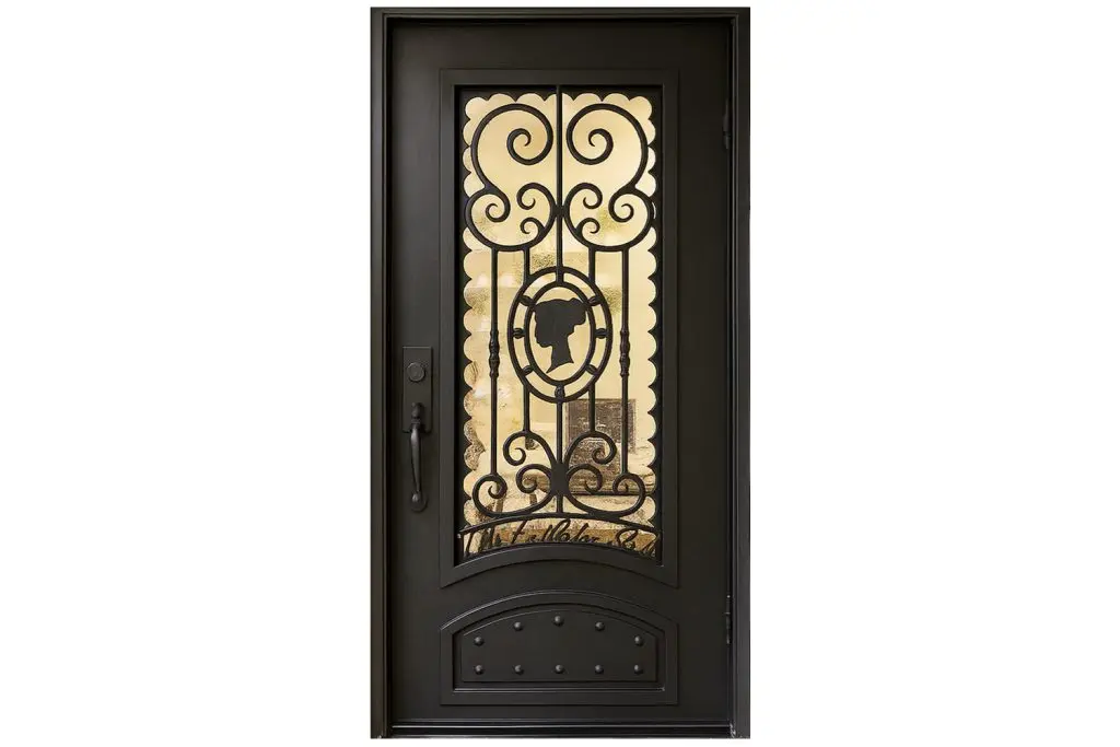 Nova Royal Series Wrought Iron Custom Exterior Door Style 174