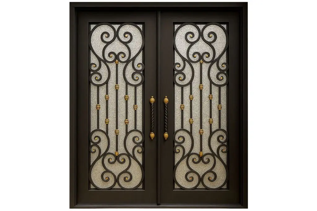 Nova Royal Series Wrought Iron Custom Exterior Door Style 181