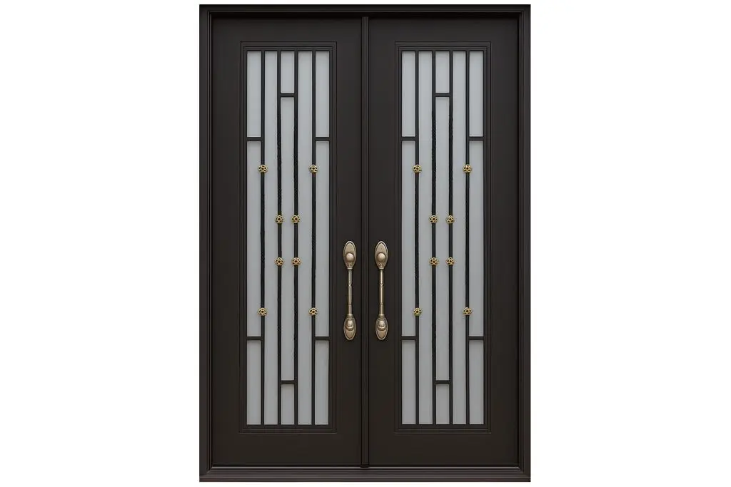 Nova Royal Series Wrought Iron Custom Exterior Door Style 176