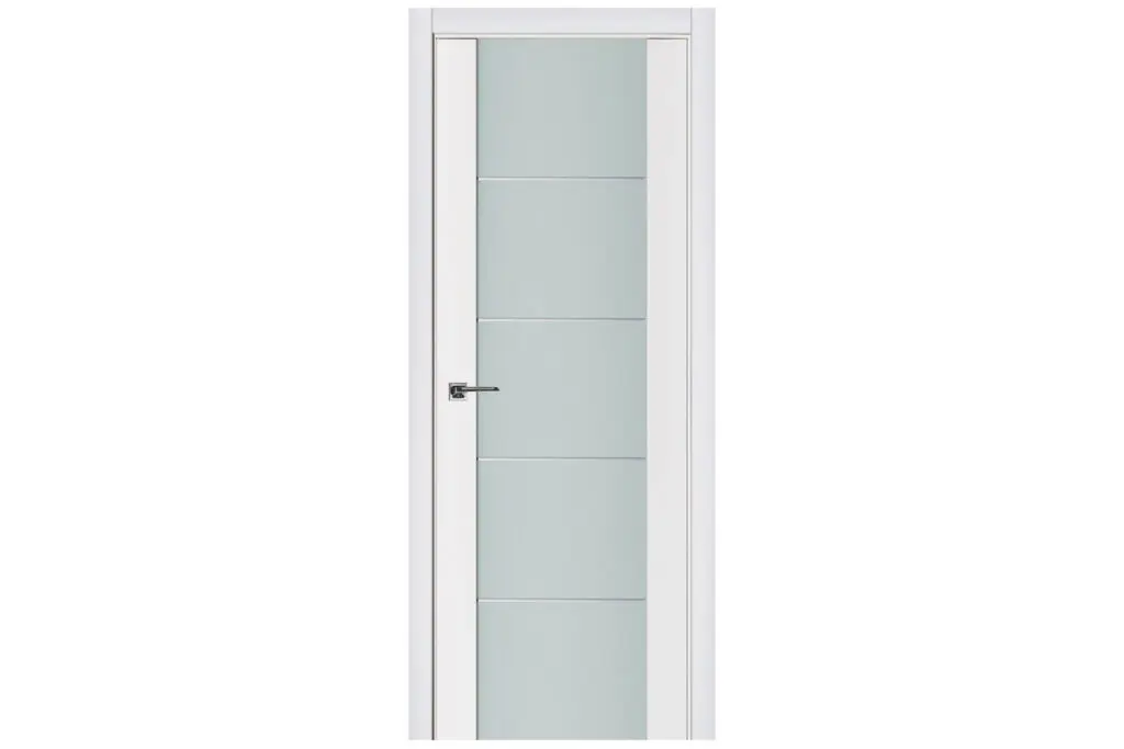 Nova Triplex 007 Soft White Laminated Modern Interior Door - Single Door