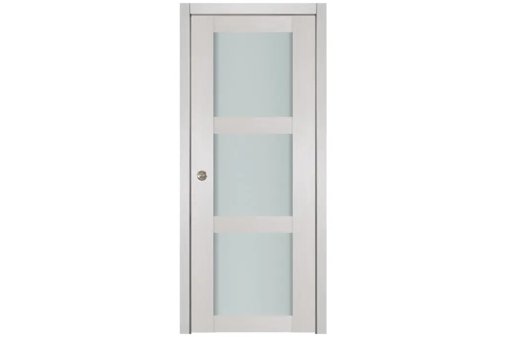 Nova 3 Lite White Wenge Wood Laminated Modern Interior Door - Single Pocket