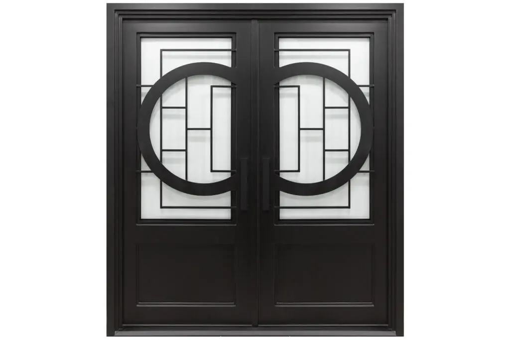 Nova Royal Series Wrought Iron Custom Exterior Door Style 050