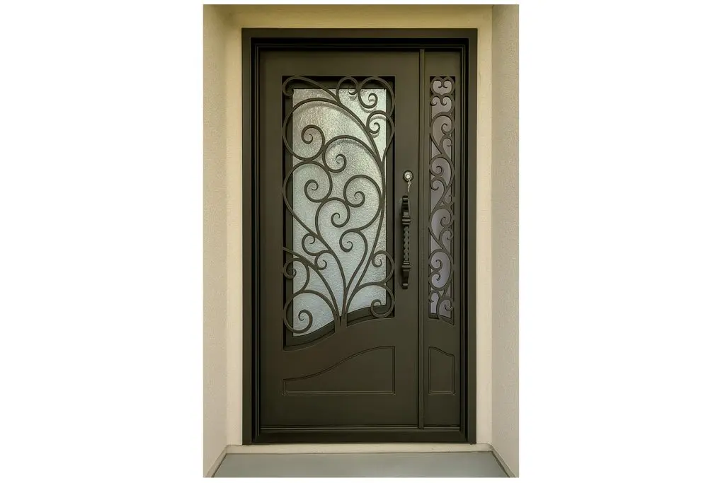Nova Royal Series Wrought Iron Custom Exterior Door Style 322