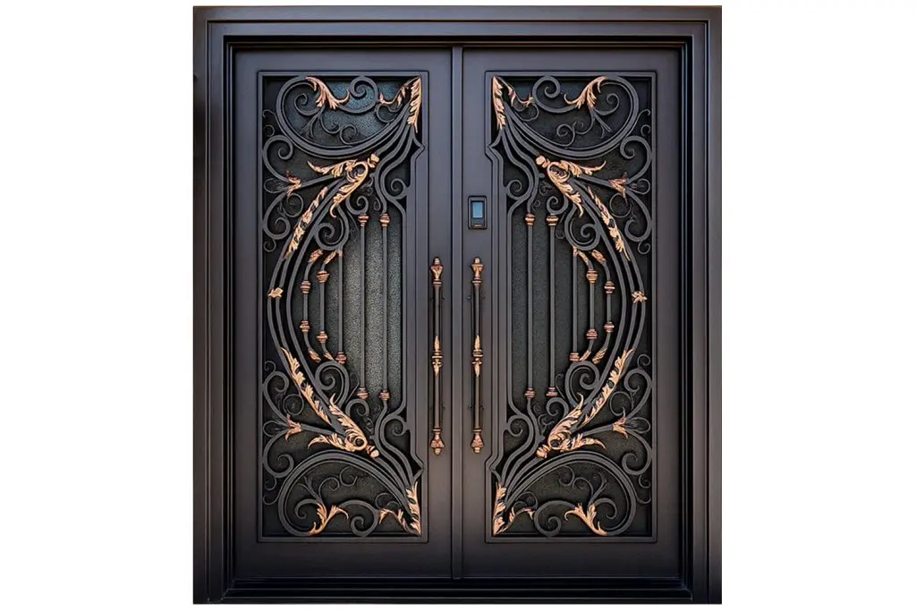 Nova Royal Series Wrought Iron Custom Exterior Door Style 303