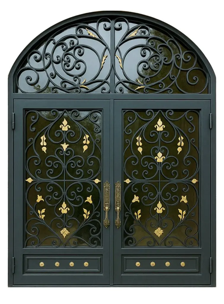 Nova Royal Series Wrought Iron Custom Exterior Door Style 356