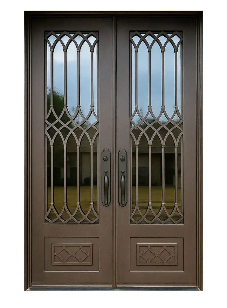 Nova Royal Series Wrought Iron Custom Exterior Door Style 144