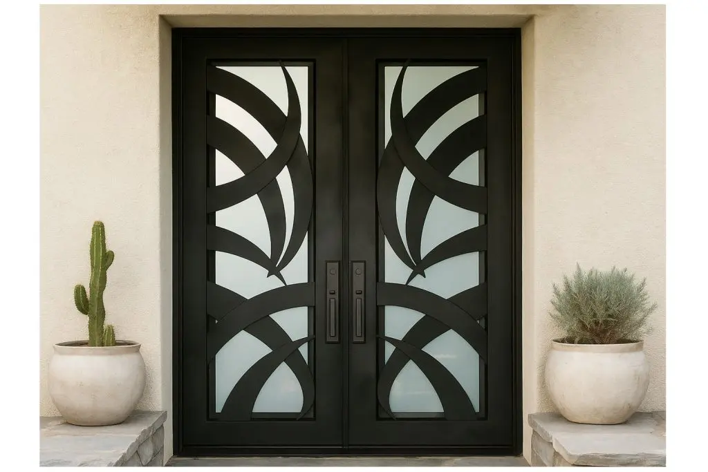 Nova Royal Series Wrought Iron Custom Exterior Door Style 161