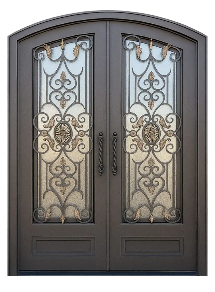 Nova Royal Series Wrought Iron Custom Exterior Door Style 338