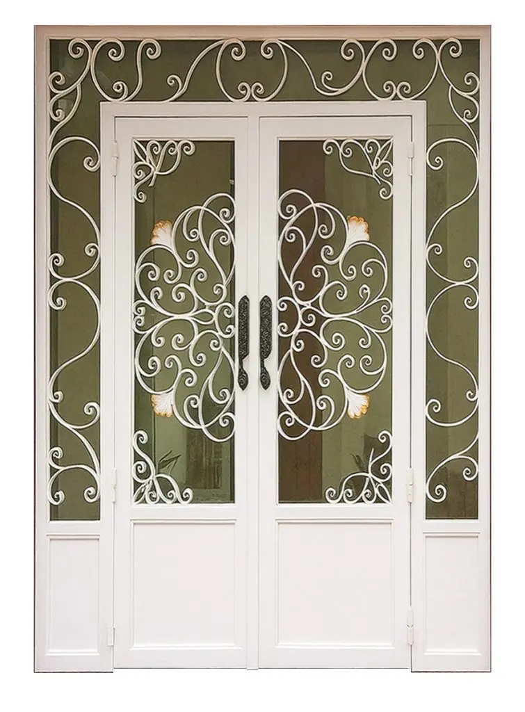 Nova Royal Series Wrought Iron Custom Exterior Door Style 354