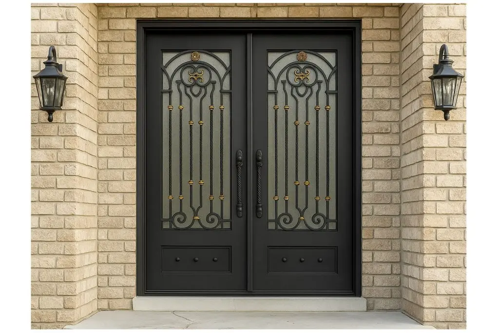 Nova Royal Series Wrought Iron Custom Exterior Door Style 178