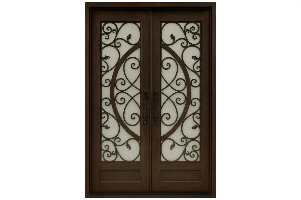 Nova Royal Series Wrought Iron Custom Exterior Door Style 094