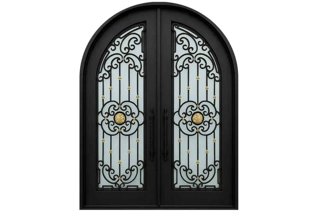 Nova Royal Series Wrought Iron Custom Exterior Door Style 197