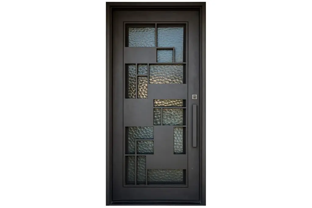 Nova Royal Series Wrought Iron Custom Exterior Door Style 256