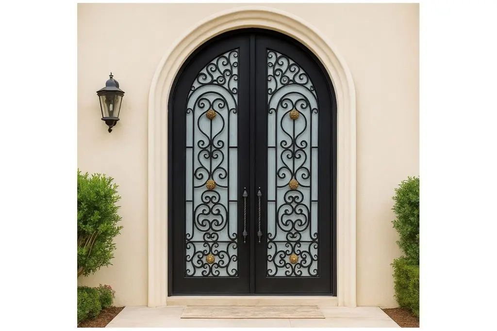 Nova Royal Series Wrought Iron Custom Exterior Door Style 191