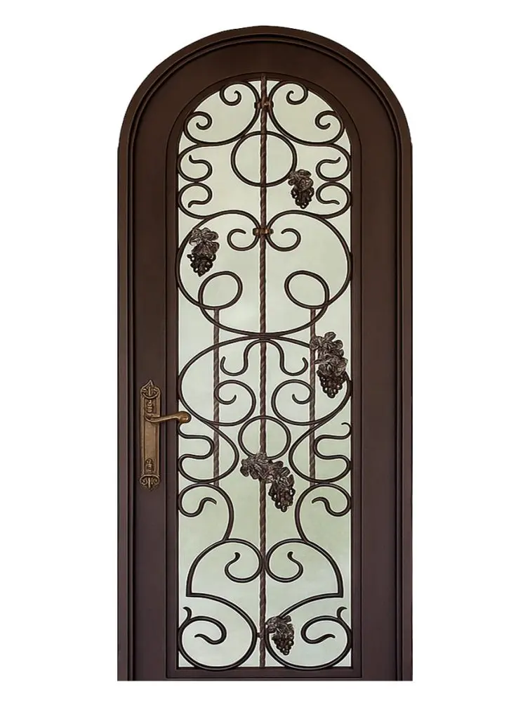 Nova Royal Series Wrought Iron Custom Exterior Door Style 158