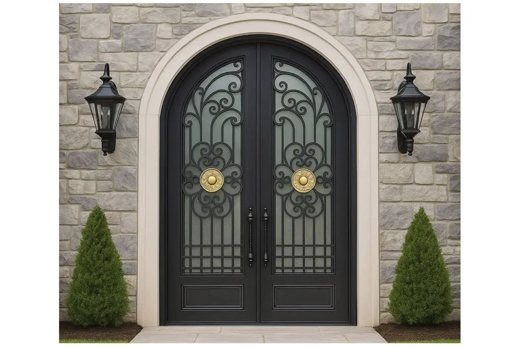 Nova Royal Series Wrought Iron Custom Exterior Door Style 193