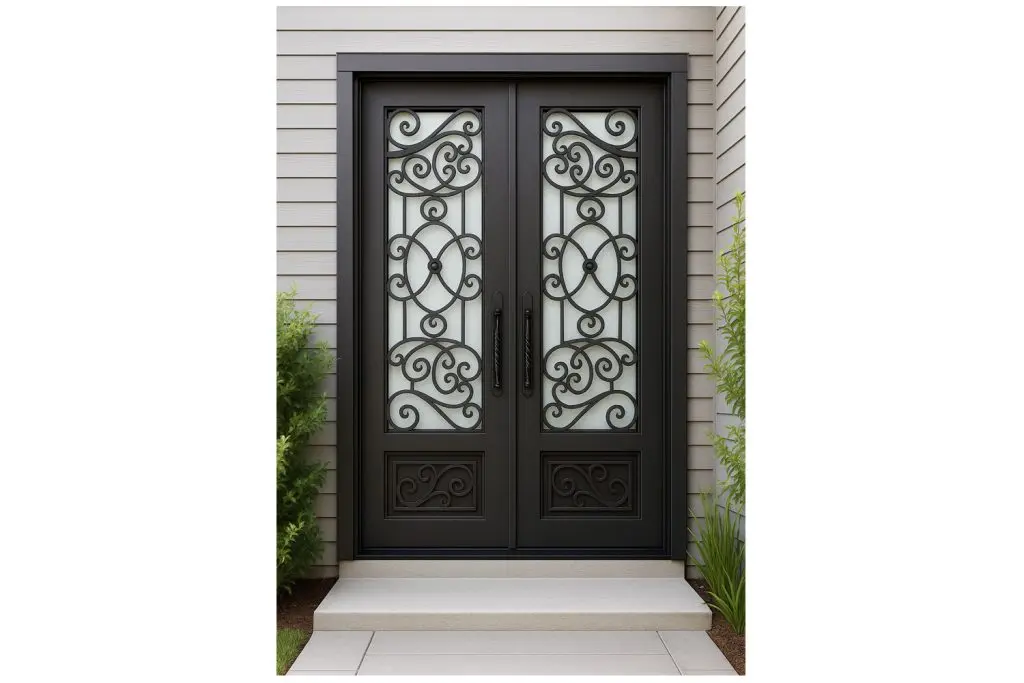 Nova Royal Series Wrought Iron Custom Exterior Door Style 231
