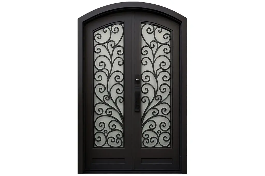 Nova Royal Series Wrought Iron Custom Exterior Door Style 085