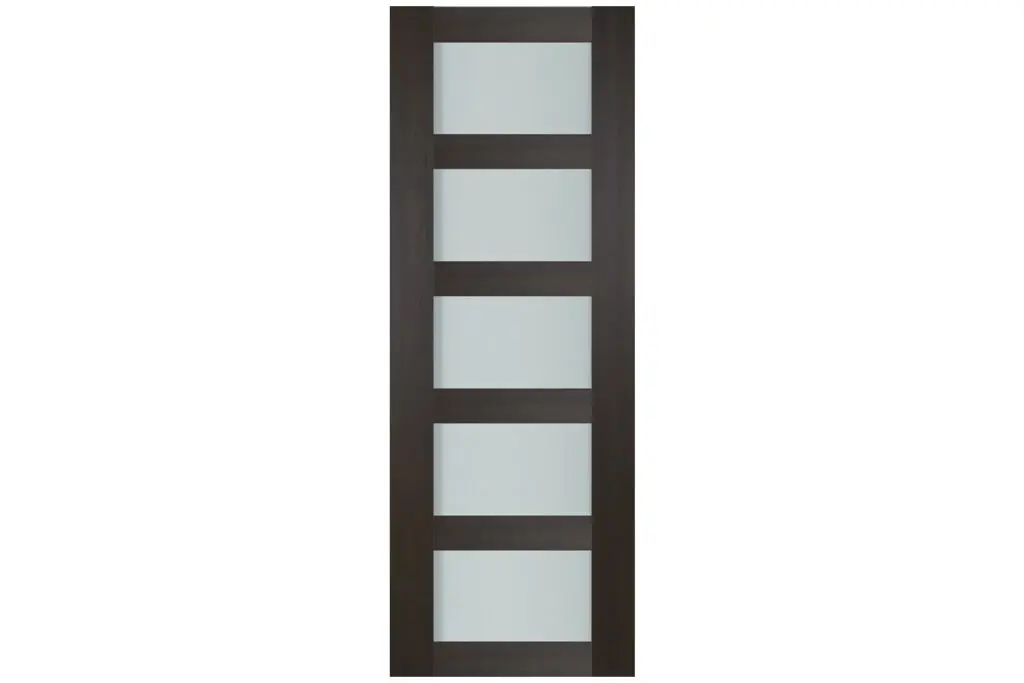 Nova Italia Vetro 5 Lite Premium Wenge Laminate Interior Door - Slab