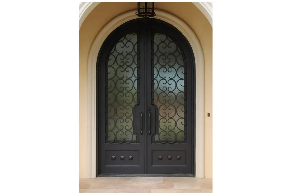 Nova Royal Series Wrought Iron Custom Exterior Door Style 254